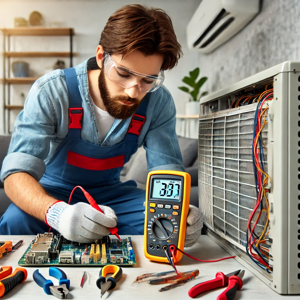 AC Repair - Technician performing AC repair